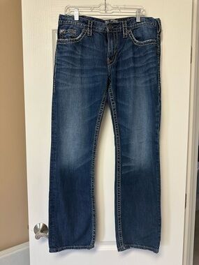 Heritage Men's Dark Blue Straight Jeans